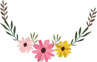 Flower frame for decorative