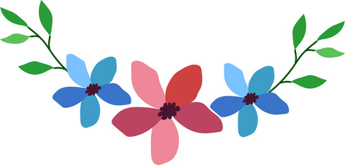 Flower frame for decorative