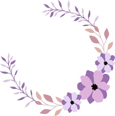 Foliage wreath illustration