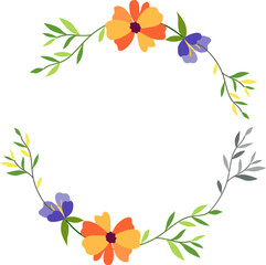 Foliage wreath illustration