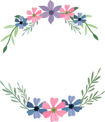 Foliage wreath illustration