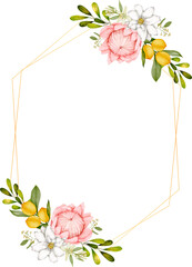 Foliage wreath watercolor