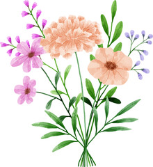 Watercolor Flower Bouquet