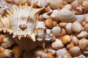 sea shells on the sand