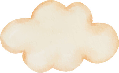 Watercolor cloud illustration
