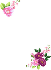 flower frame nice clipart