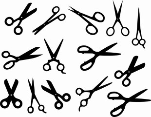 badges sewing nail scissors logo