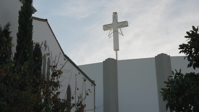 Cross on the top of a church
