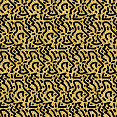 Golden hand drawn textured background, seamless pattern shimmer shiny background for design