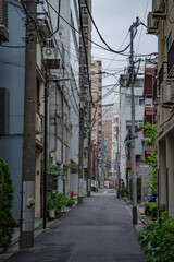Fototapeta na wymiar 東京都中央区小伝馬町の街並