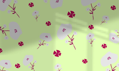 cute beautiful flower backgrounds hand drawn colorful pastel trendy pattern multi colored eps 10