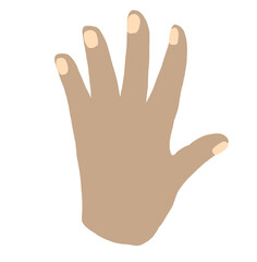 hand illustartion phone and action gesture