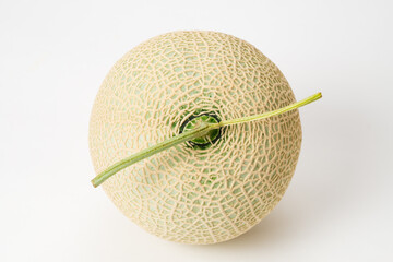 甘くて美味しいマスクメロン　網目が美しいメロンは贈答用に用いられる
