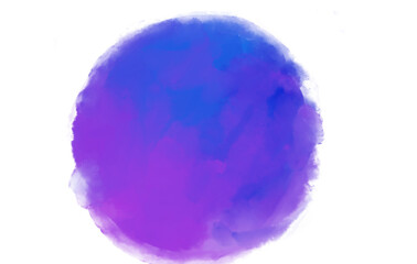 Circle sphere painting shape purple blue color illustration icon