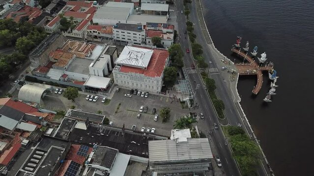 aerial image of the city of Sergipe near the market of
aracaju