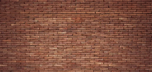 Poster Mur de briques La texture du vieux mur de briques rouges peut être utilisée comme arrière-plan