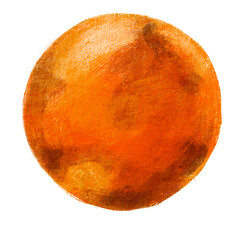 Mars solar system planets illustration painting chalk art drawing style