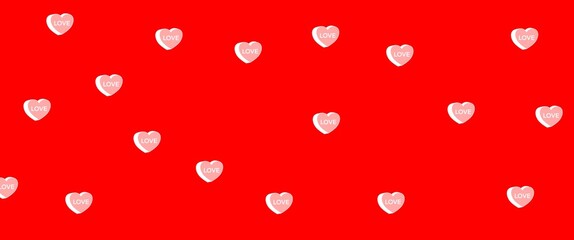 red hearts background