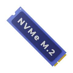 ssd nvme 3d illustration