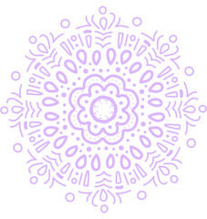 Mandala pattern ornament hand drawing illustration symmetrical meditation art