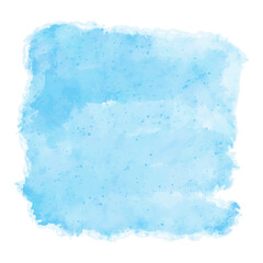 Obraz premium Blue watercolor brush , Splash, Stain.