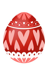 Red Easter Egg Decorates.