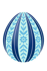 Blue Easter egg .