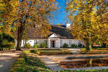 Fototapeta premium The Birthplace of Fryderyk Chopin and Park. Zelazowa Wola, Masovian Voivodeship, Poland.
