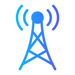 antenna gradient icon