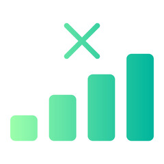 no signal gradient icon