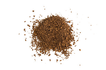 Coffee granules cutout, Png file.