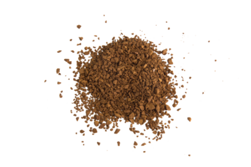 Coffee granules cutout, Png file.