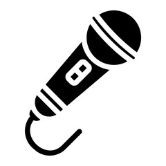microphone glyph icon