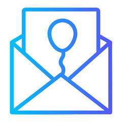 invitation gradient icon