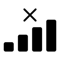 no signal glyph icon