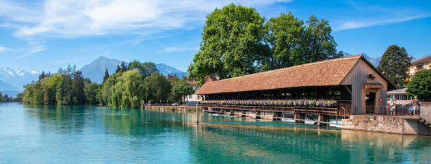 Thun City Landscape And Lake