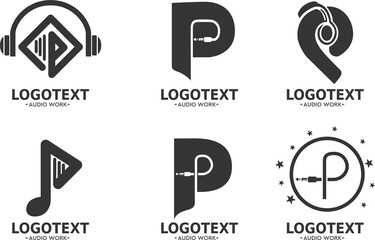 p logo audio company 