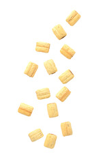 Falling cereal cutout, Png file.