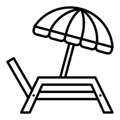 Lounger Line Icon