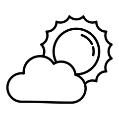 Sunny Line Icon