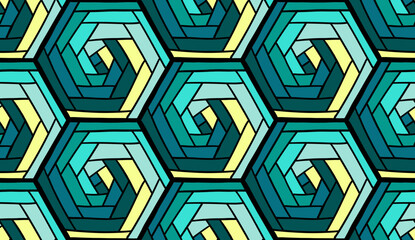 Geometric ethnic pattern seamless flower color. seamless pattern. Design for fabric,curtain,background,carpet,wallpaper,clothing,wrapping,Batik,mandalas,fabric,Vector illustration. pattern style.