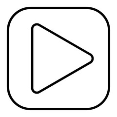 Obraz premium Play Line Icon