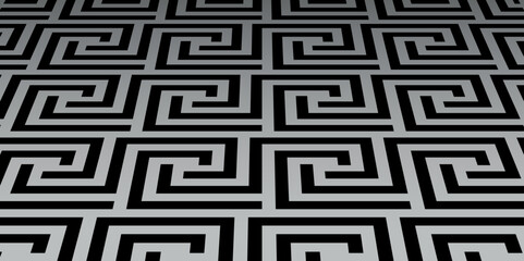 Abstract geometric pattern with stripes, lines. Modern vector background. Black and gray ornament. Simple lattice graphic design