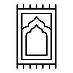 Sajadah Line Icon