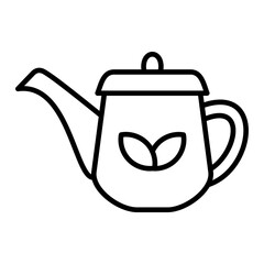 Obraz premium Teapot Line Icon