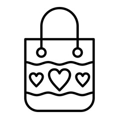 Gift Bag Line Icon