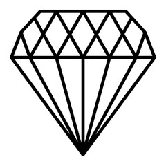 Diamond Line Icon