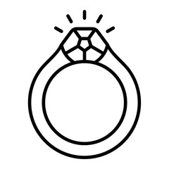 Ring Line Icon