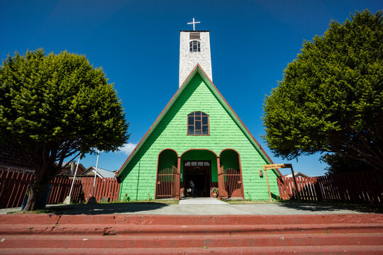 iglesia de San Judas Tadeo, Curaco de V&eacute;lez , Regi&oacute;n de Los Lagos,  isla de Quinchao,archipi&eacute;lago de Chilo&eacute; ,provincia de Chilo&eacute; ,regi&oacute;n de Los Lagos,Patagonia, Rep&uacute;blica de Chile,Am&eacute;rica del Sur