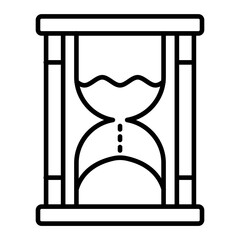 Hourglass Line Icon